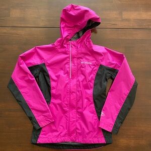 COLUMBIA Girls Arcadia rain jacket size M